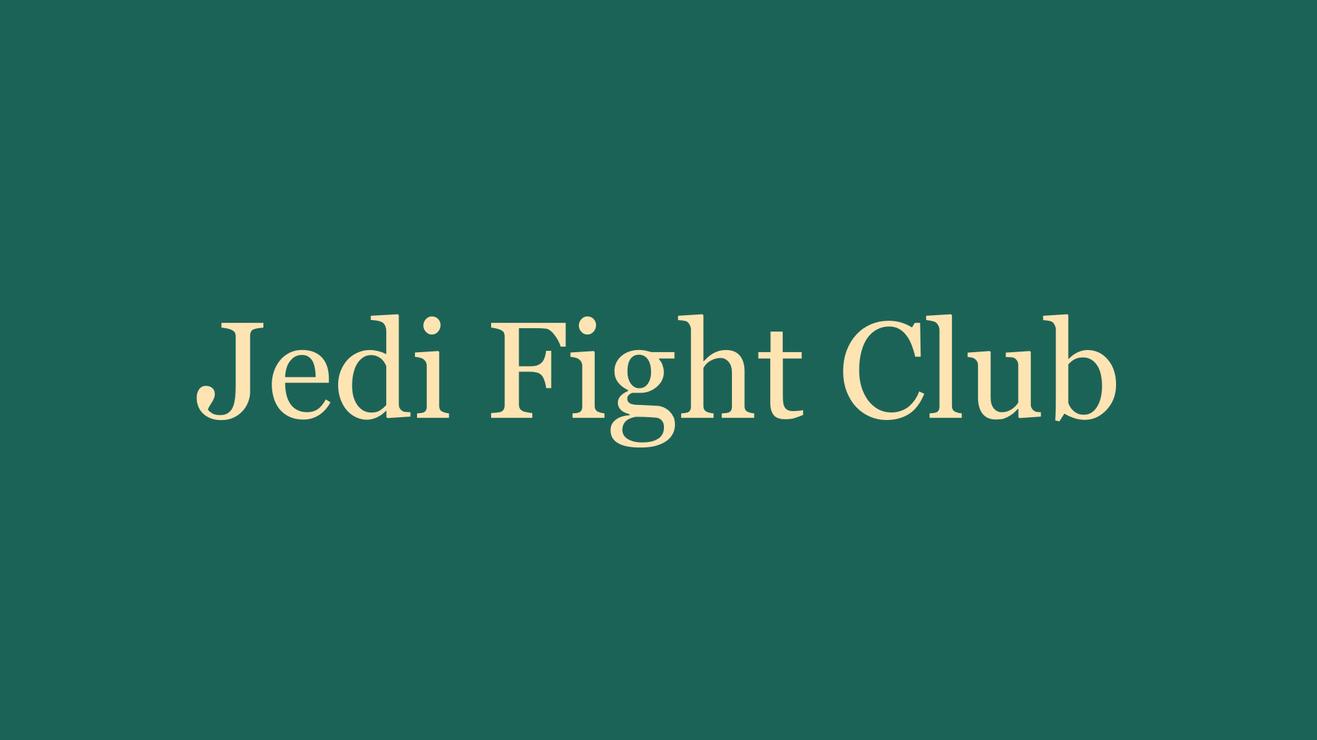 Upcoming Events for Jedi Fight Club