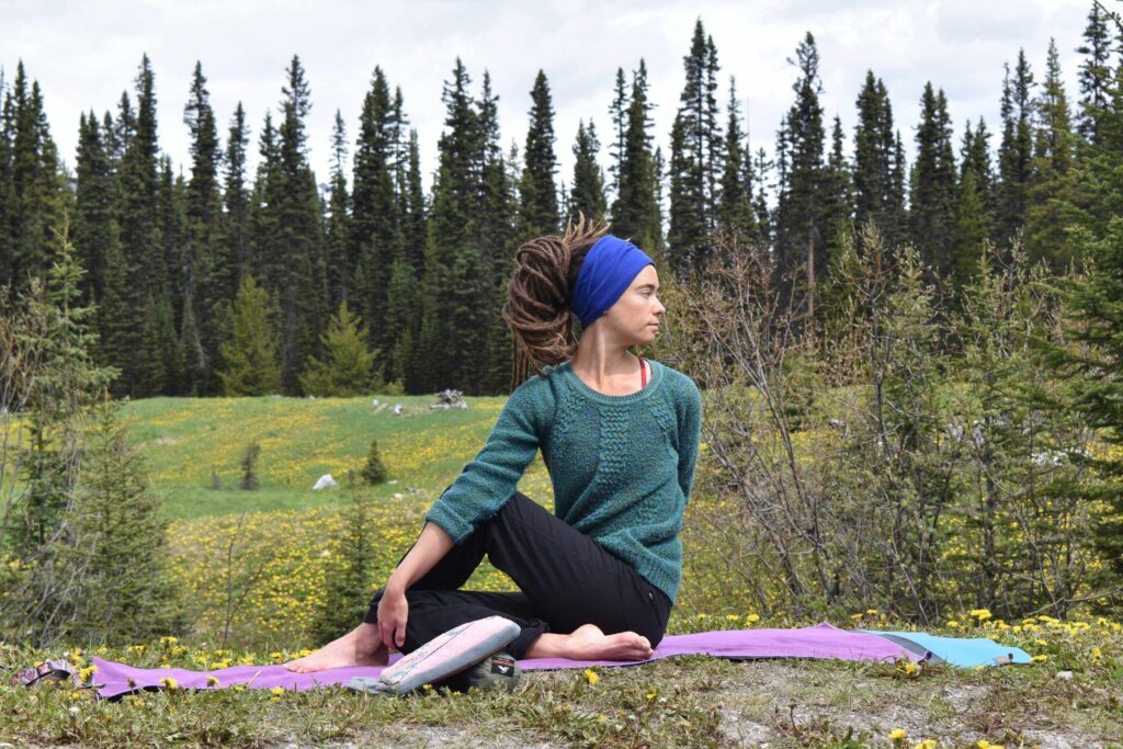 Yoga outside with Jasmine